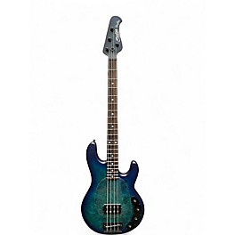 Used Sterling by Music Man Ray34 Neptune Blue Electric Bass Guitar