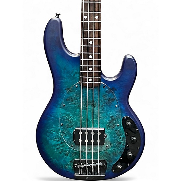 Used Sterling by Music Man Ray34 Neptune Blue Electric Bass Guitar