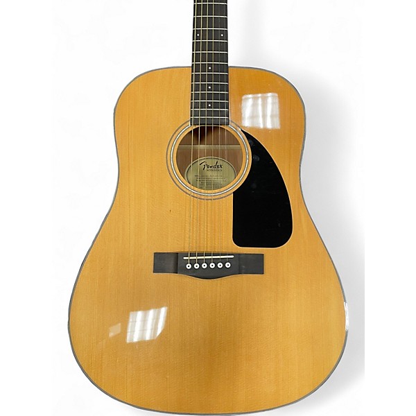 Used Fender CD60 Dreadnought Natural Acoustic Guitar