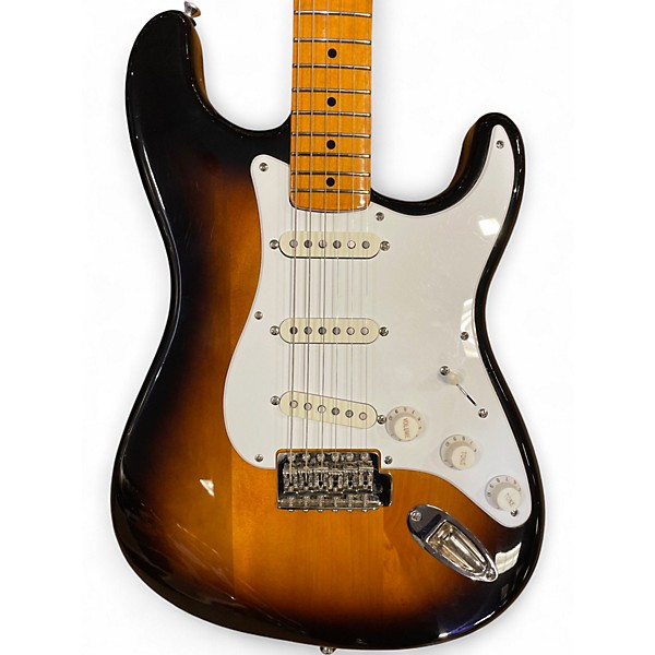 Used Squier Classic Vibe 1950S Stratocaster 2 Tone Sunburst Solid Body Electric Guitar
