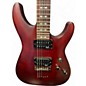 Used Schecter Guitar Research Omen 6 Wine Red Solid Body Electric Guitar