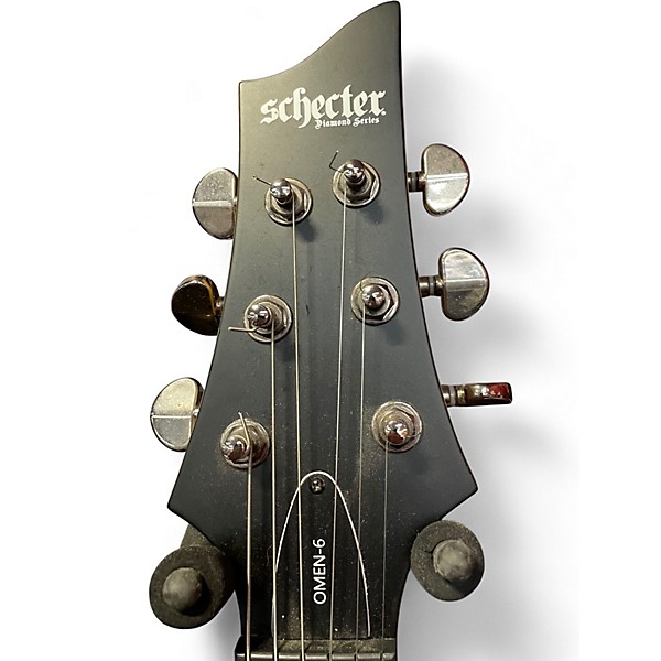 Used Schecter Guitar Research Omen 6 Wine Red Solid Body Electric Guitar