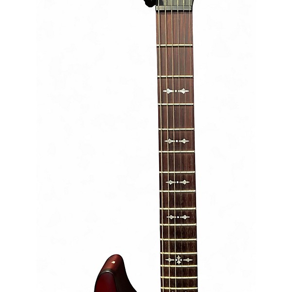 Used Schecter Guitar Research Omen 6 Wine Red Solid Body Electric Guitar