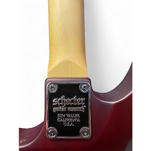 Used Schecter Guitar Research Omen 6 Wine Red Solid Body Electric Guitar