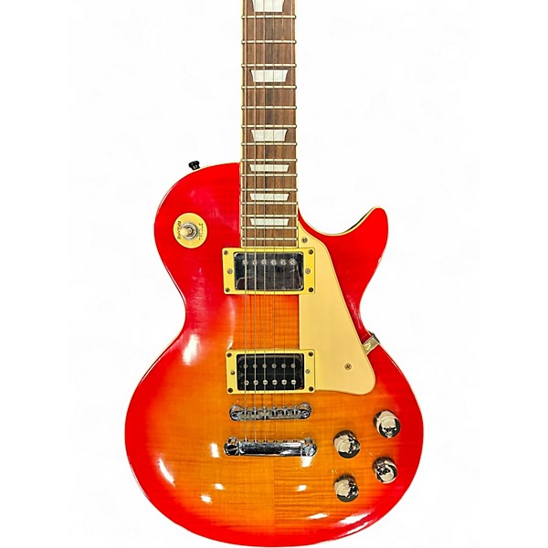 Used 1998 Epiphone Les Paul Standard Heritage Cherry Sunburst Solid Body Electric Guitar