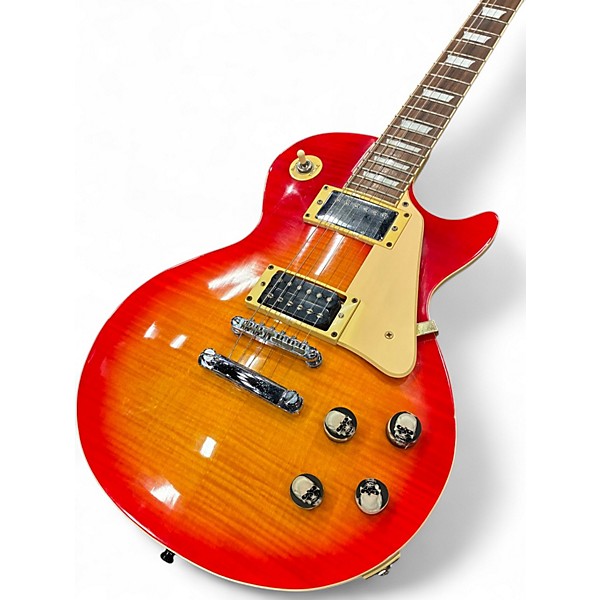 Used 1998 Epiphone Les Paul Standard Heritage Cherry Sunburst Solid Body Electric Guitar