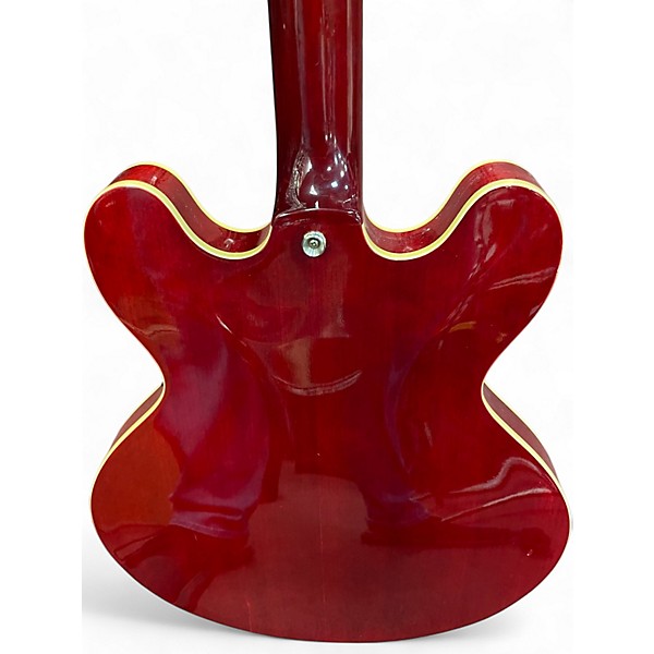 Used Discovery DOUBLE CUTAWAY HOLLOWBODY Red Hollow Body Electric Guitar