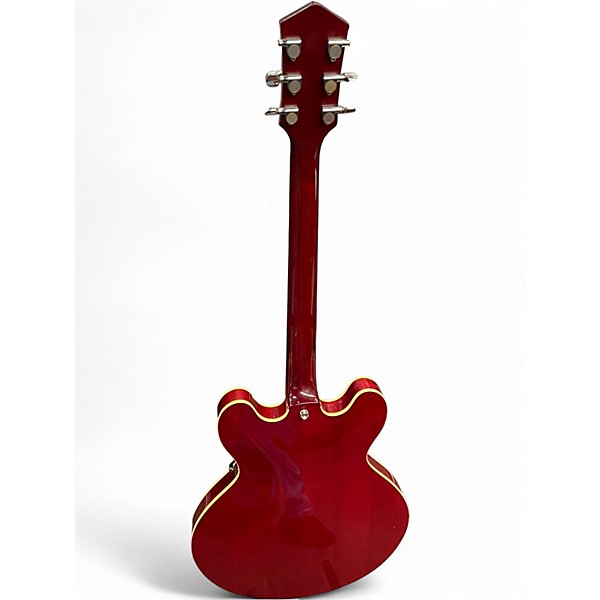 Used Discovery DOUBLE CUTAWAY HOLLOWBODY Red Hollow Body Electric Guitar