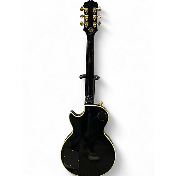 Used Epiphone Les Paul Custom Pro Black and Gold Solid Body Electric Guitar