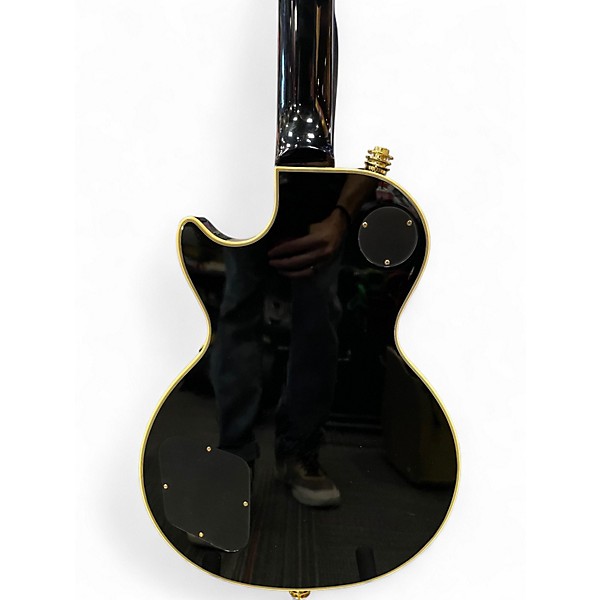 Used Epiphone Les Paul Custom Pro Black and Gold Solid Body Electric Guitar