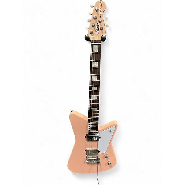 Used Sterling by Music Man mariposa Shell Pink Solid Body Electric Guitar