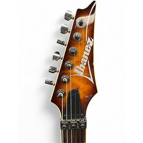 Used Ibanez S670QM 2 Tone Sunburst Solid Body Electric Guitar