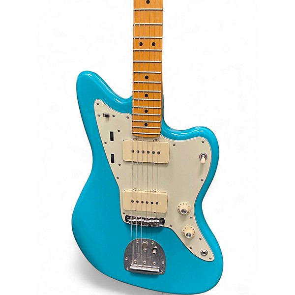 Used Fender American Professional II Jazzmaster Blue Solid Body Electric Guitar