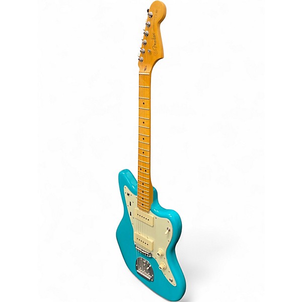 Used Fender American Professional II Jazzmaster Blue Solid Body Electric Guitar