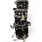 Used DW 4 Piece Design Series Mini Pro Satin Black Drum Kit thumbnail