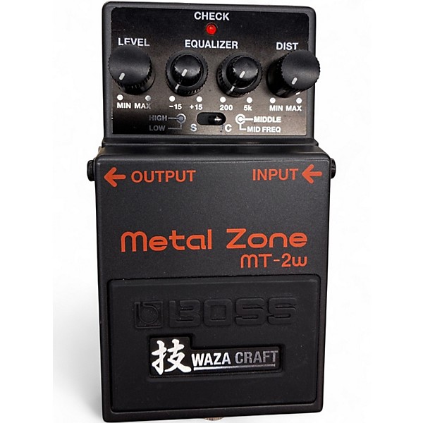 Used BOSS MT2W Metal Zone Waza Craft Effect Pedal