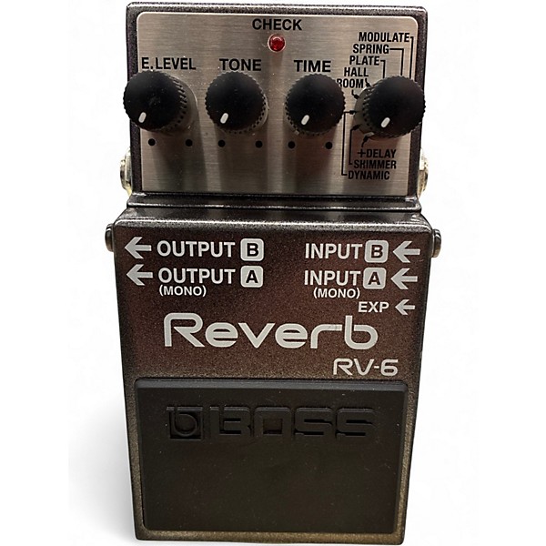 Used BOSS RV6 Digital Reverb Effect Pedal