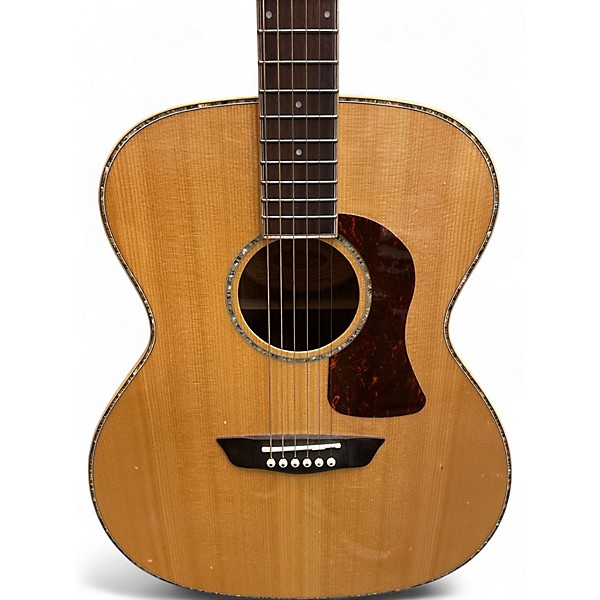 Used Washburn HG75SEG-O Natural Acoustic Guitar