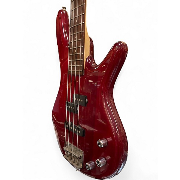 Used 2020s Ibanez gsr 200 Trans Red Electric Bass Guitar