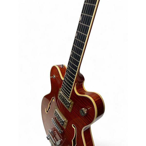 Used Gretsch Guitars G6609TDC-BBNFM Trans Orange Hollow Body Electric Guitar