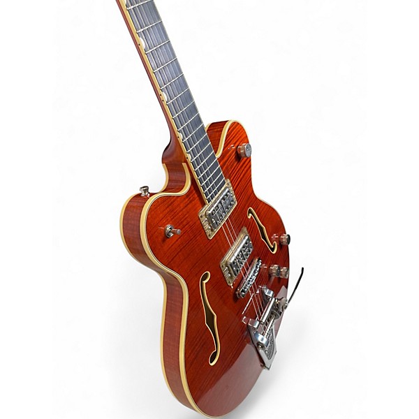 Used Gretsch Guitars G6609TDC-BBNFM Trans Orange Hollow Body Electric Guitar