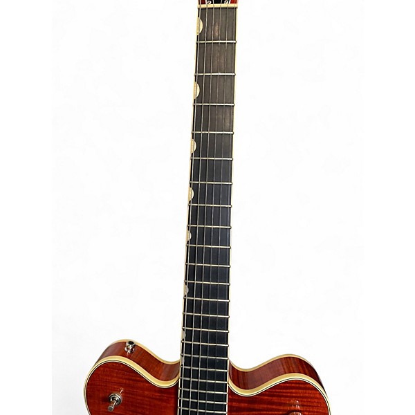 Used Gretsch Guitars G6609TDC-BBNFM Trans Orange Hollow Body Electric Guitar
