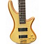 Used Schecter Guitar Research Stiletto Custom 5 String Natural Electric Bass Guitar