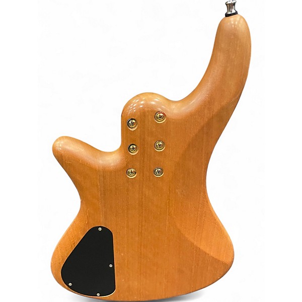 Used Schecter Guitar Research Stiletto Custom 5 String Natural Electric Bass Guitar
