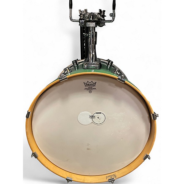 Used DW 4 Piece 4 piece workshop Emerald Green Drum Kit