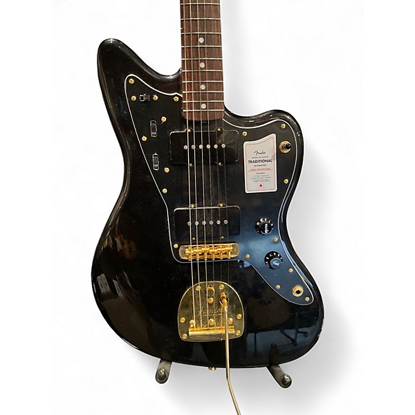 Used 2025 Fender Traditional II 60s Jazzmaster Black Pearl Solid Body Electric Guitar