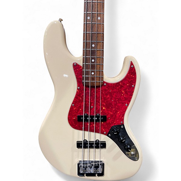 Used Fender Jazz Bass Olympic White Electric Bass Guitar