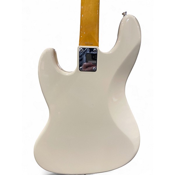 Used Fender Jazz Bass Olympic White Electric Bass Guitar