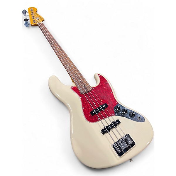 Used Fender Jazz Bass Olympic White Electric Bass Guitar