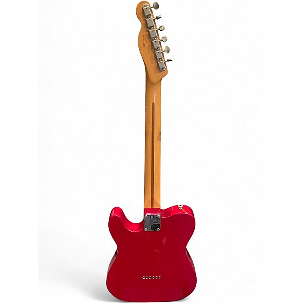 Used 2000s Fender Nashville Telecaster Red Solid Body Electric Guitar