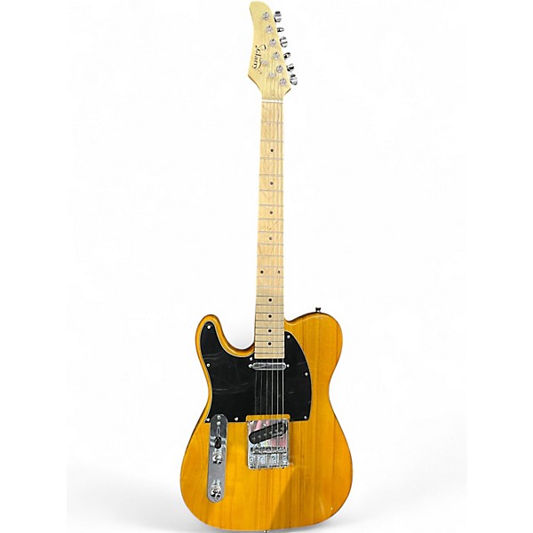 Used Glarry T STYLE LH Butterscotch Solid Body Electric Guitar