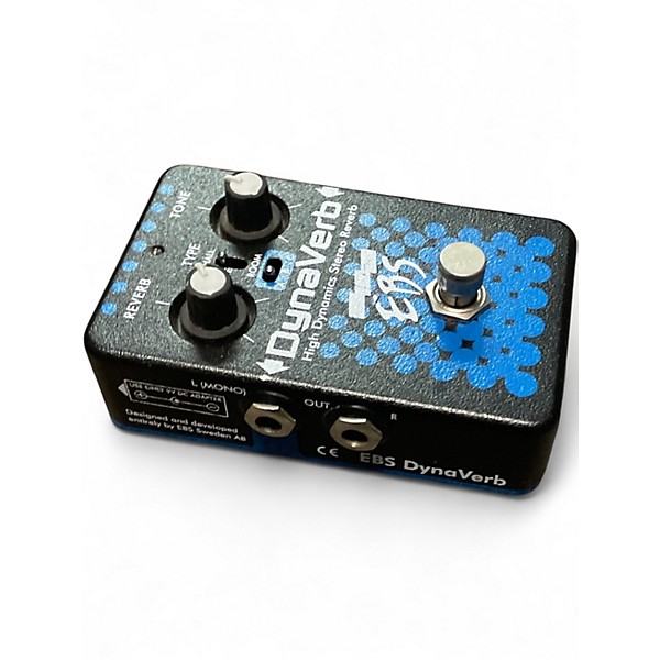Used EBS DynaVerb High Dynamics Stereo Reverb Bass Effect Pedal