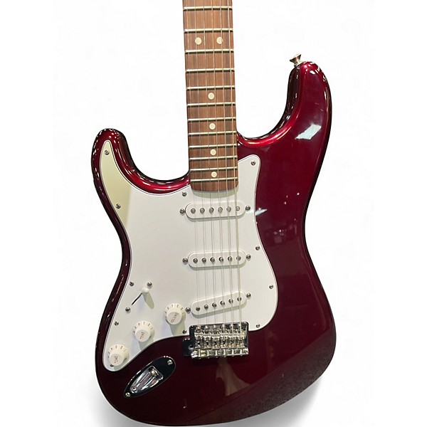 Used Fender Standard stratocaster Candy Apple Red Electric Guitar