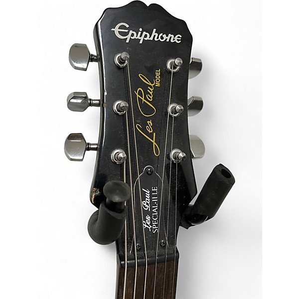 Used Epiphone Les Paul Special II Plus Black Solid Body Electric Guitar