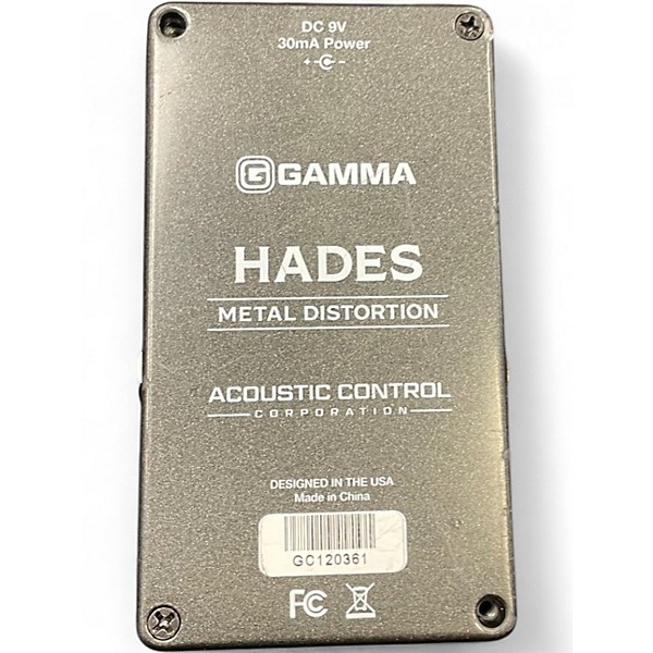 Used GAMMA Hades Metal Distortion Effect Pedal
