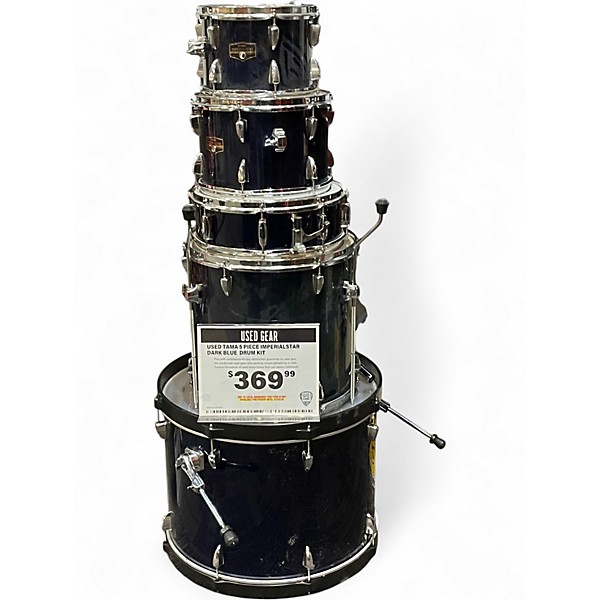 Used TAMA 5 Piece Imperialstar Dark blue Drum Kit