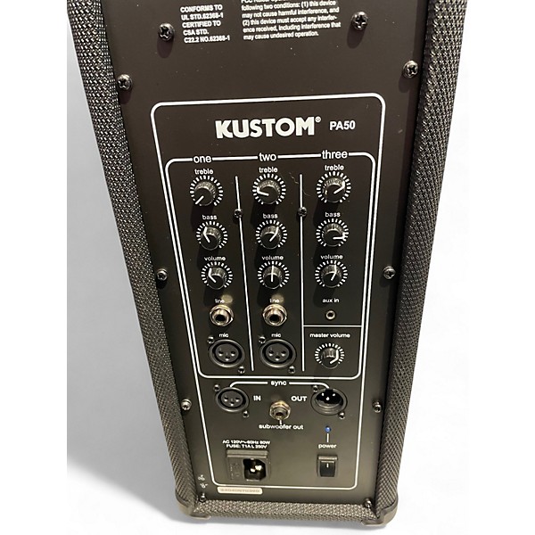 Used Kustom PA PA50 Powered Speaker