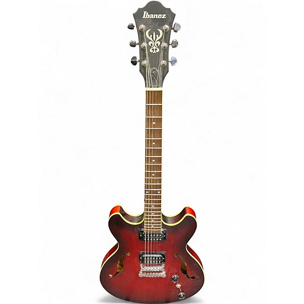 Used Ibanez AS53 Dark Cherry Burst Hollow Body Electric Guitar