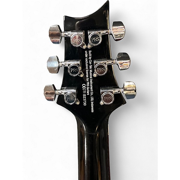 Used PRS SE CUSTOM Black Onyx Solid Body Electric Guitar