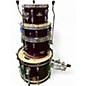 Used Pearl 4 Piece roadshow red sparkle Drum Kit