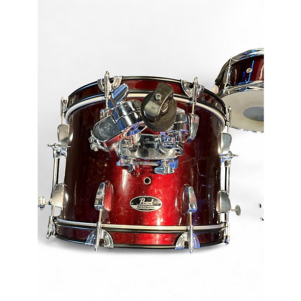 Used Pearl 4 Piece roadshow red sparkle Drum Kit