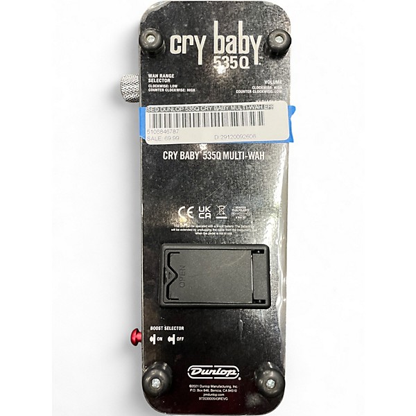 Used Dunlop 535Q Cry Baby Multi-Wah Effect Pedal
