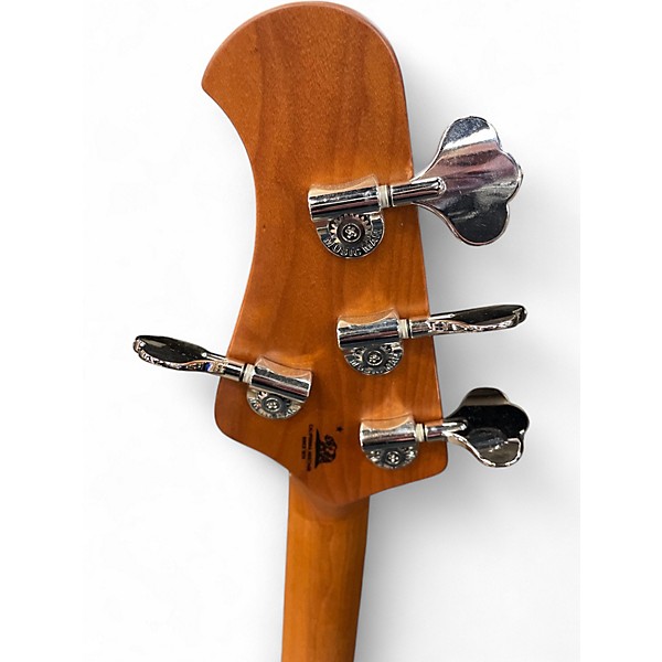 Used Ernie Ball Music Man StingRay Special HH Firemist Silver Electric Bass Guitar