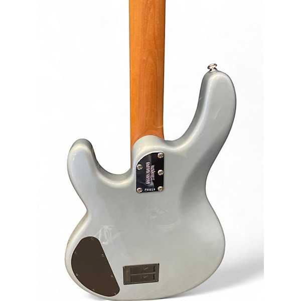 Used Ernie Ball Music Man StingRay Special HH Firemist Silver Electric Bass Guitar