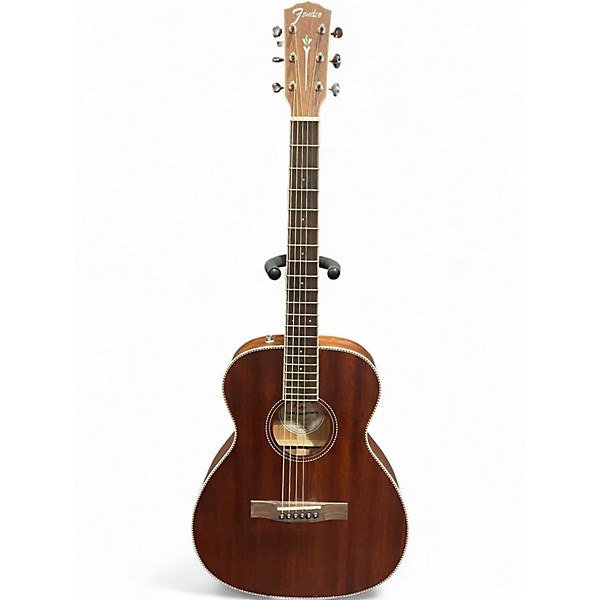 Used Fender Paramount PM-TE Mahogany Acoustic Electric Guitar