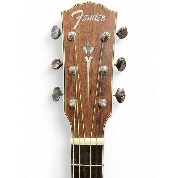Used Fender Paramount PM-TE Mahogany Acoustic Electric Guitar
